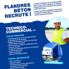 Flandres Béton Offre d'emploi Technico Commercial